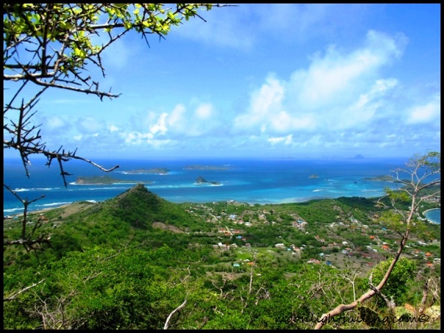 Southern Grenadines from Chapeau Carre in Carriacou