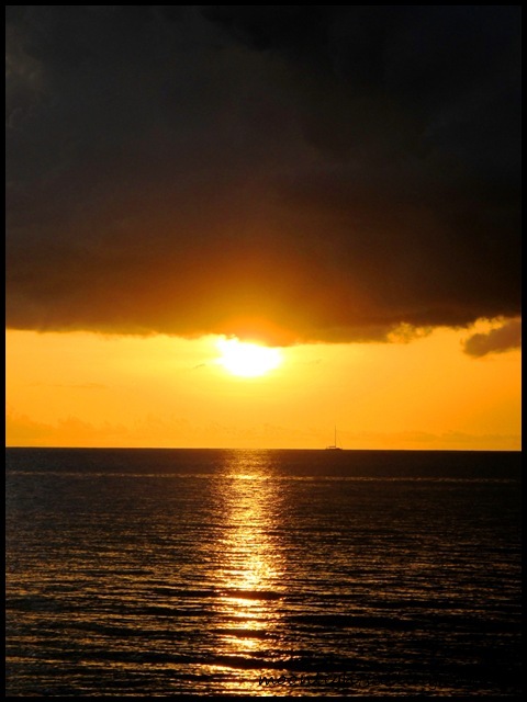 Sun and clouds in St Lucia