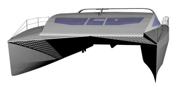 wood & epoxy catamaran design
