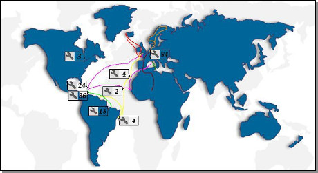 world map