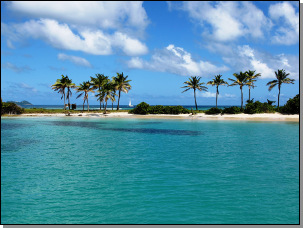 Plage, mouillage de Salt Whistle Bay, Mayreau, Grenadines